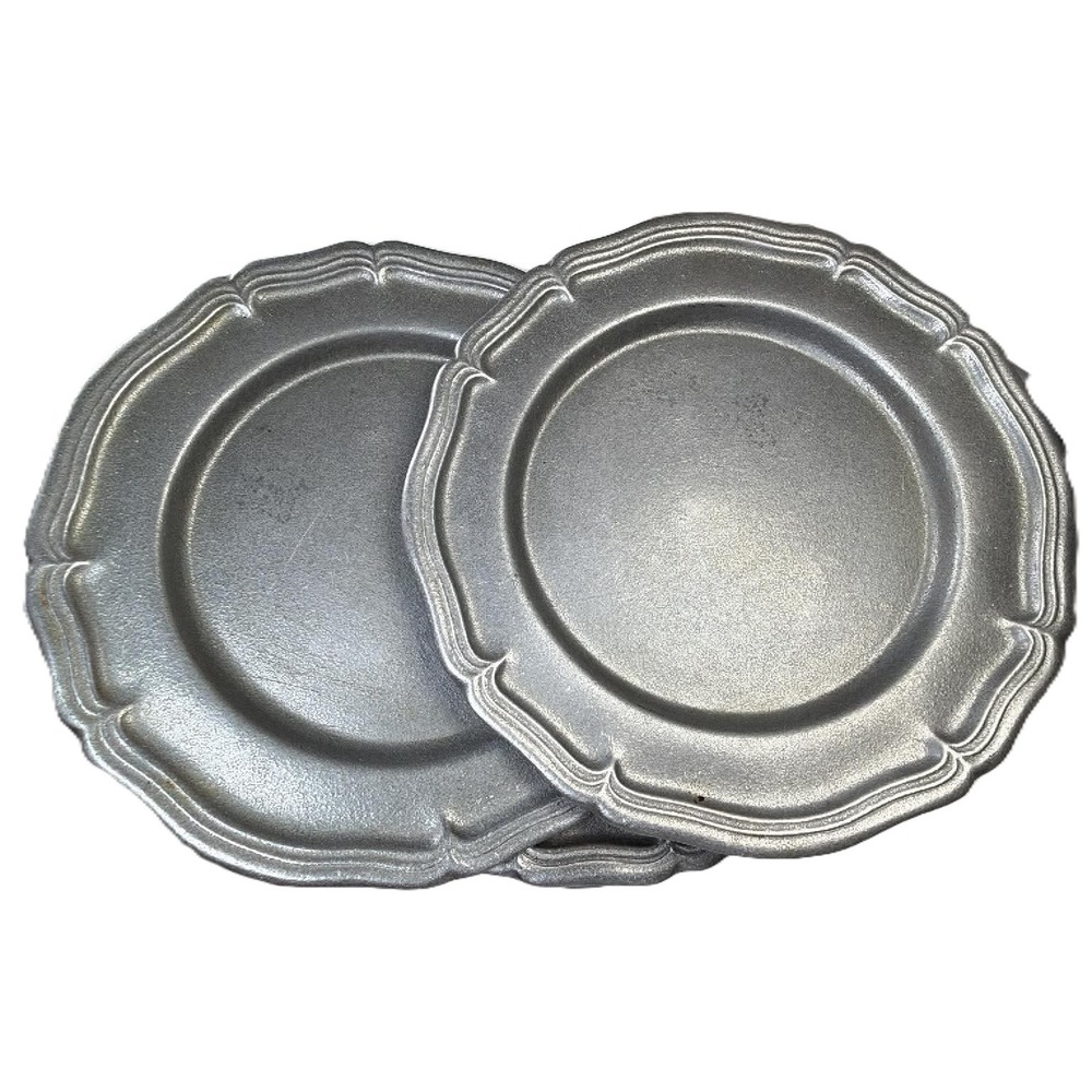RWP Wilton Armetale Queen Anne Scallop Set of 4 10in Plates